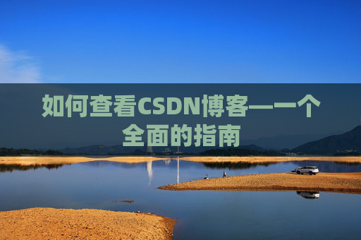 如何查看CSDN博客—一个全面的指南